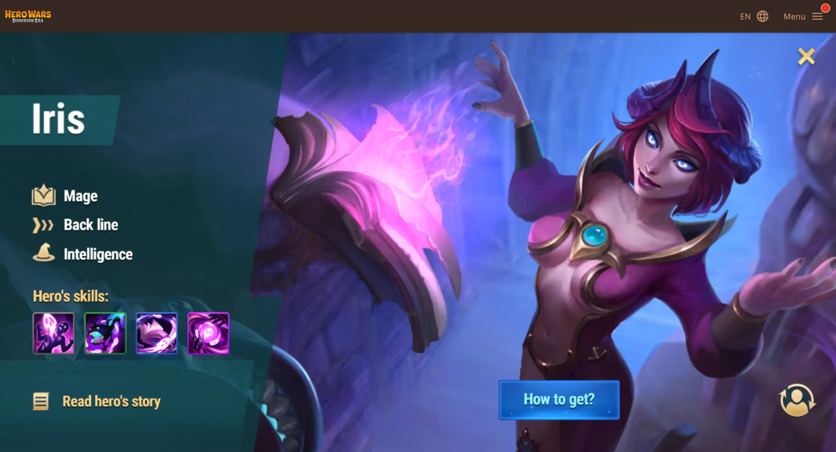 Epic Hero Iris from Hero Wars